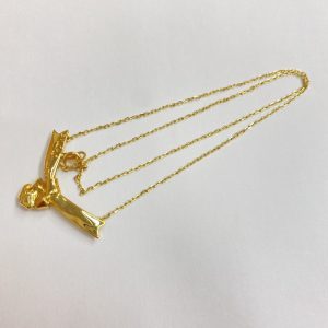 K18　デザインネックレス　18金　750